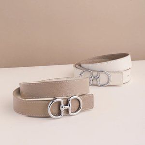 Edited Pieces Reversible Horsebit Belt, Size XXS